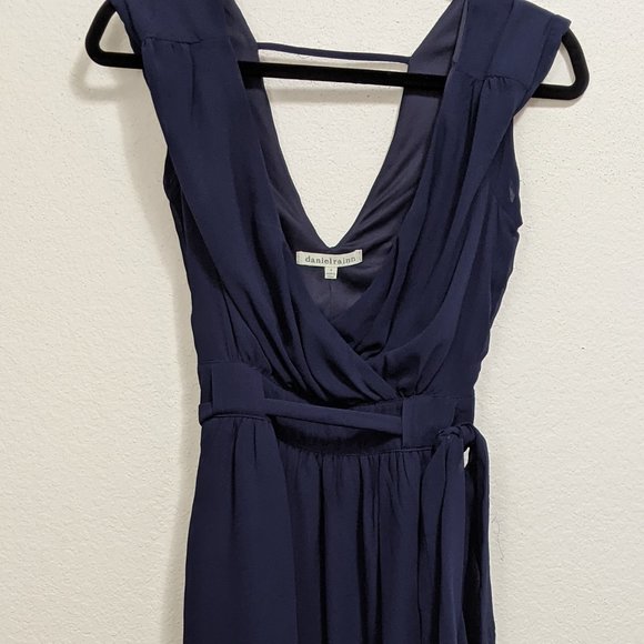 Daniel Rainn Midi Dress | Navy | Small - Picture 1 of 2